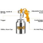 Ingco 1.5mm Professional Air Spray Gun 1000ml, ASG3101 - Image 2