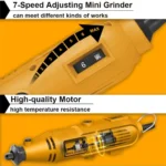 Ingco 3.2mm Mini Grinder 130W, MG13328 - Image 2