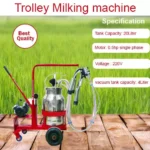 Automatic Trolley Type Milking machine 20 liter - Image 3