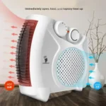 Portable 2000W Electric White Fan Room Heater - Image 4