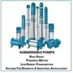 Lubi 1.5HP Water Filled Submersible Pump 18 Stage Three Phase, LKT-8H - Image 3