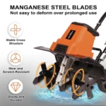 Neptune 1500W Electric Mini Tiller Weeder for Garden Purpose, NC-41E - Image 2