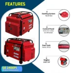 HPM 2.1KV Silent Petrol Generator Recoil + Self Start & LPG Optional - Image 2