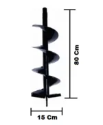 Heavy Duty Auger Bit For Earth Auger, 6 Inch, 15 x 80 Cm