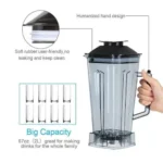 Heavy Duty Multifunction 2 Liter Mixer Blender Grinder 2000 Watts - Image 3
