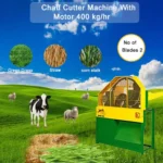 Tiger Chaff Cutter with 2 Blades, 300Kg per hr with 2HP Motor - Image 3