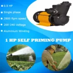 Besto Power Self Priming Pump 0.5HP, 25x25mm, Copper Winding - Image 3