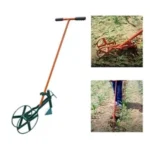 Manual Wheel Hoe Weeder with Tine Mild Steel - Image 2