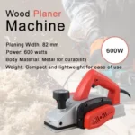 Electric wood planner Metal Body 82MM 600 Watt - Image 4