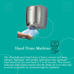 Automatic Wall Mounted Stainless Steel Hand Dryer Machine, 220V - Image 4
