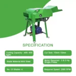 Premium Chaff Cutter 600 kg/Hr with 2HP Crompton Motor - Image 2