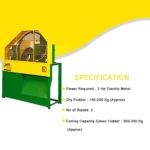 Tiger Chaff Cutter with 2 Blades, 300Kg per hr with 2HP Motor - Image 2