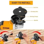 Ingco 100mm (4inch) Cordless Angle Grinder 20V, CAGLI201008 - Image 4