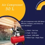 Heavy Duty 30 L Air Compressor 2 HP Motor - Image 3