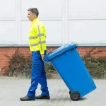 Super Quality 2 Wheel Plastic Green Garbage Dustbin, 120 Liter - Image 3