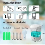 Wall Mounted ABS Automatic Sanitizer / Soap Dispenser, 700 ml - Image 3