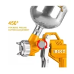 Ingco 1.5mm HVLP Spray Gun 400ml, ASG4041 - Image 2