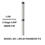 Lubi 0.5HP Water Filled Submersible Pump 6 Stage Single Phase, LRS-8H - Image 3