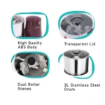 Table Top Wet Grinder Machine 2 L With 1 HP Motor - Image 2