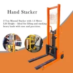 2 Ton Manual Stacker with 1.6 Meter Lift Height - Image 3