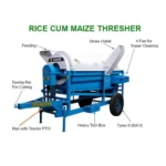 Heavy Duty Rice  Paddy Thresher Axial Flow Hurricane Model 1500 kg/hr  - Image 5